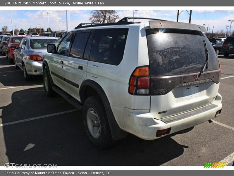 Alpine White / Tan 2000 Mitsubishi Montero Sport LS 4x4