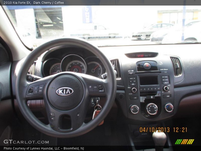 Dark Cherry / Coffee 2010 Kia Forte EX