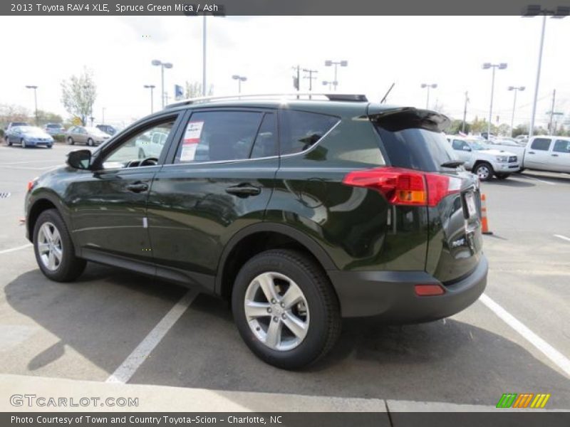 Spruce Green Mica / Ash 2013 Toyota RAV4 XLE