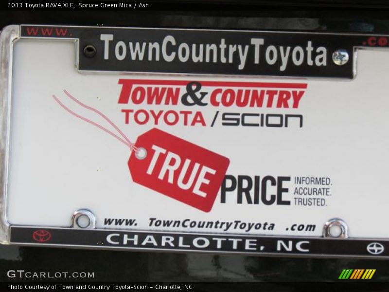 Spruce Green Mica / Ash 2013 Toyota RAV4 XLE