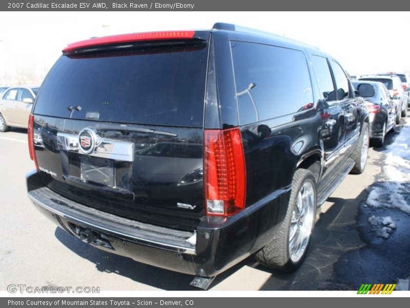 Black Raven / Ebony/Ebony 2007 Cadillac Escalade ESV AWD