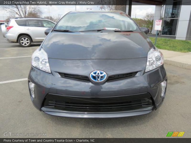 Winter Gray Metallic / Misty Gray 2013 Toyota Prius Two Hybrid