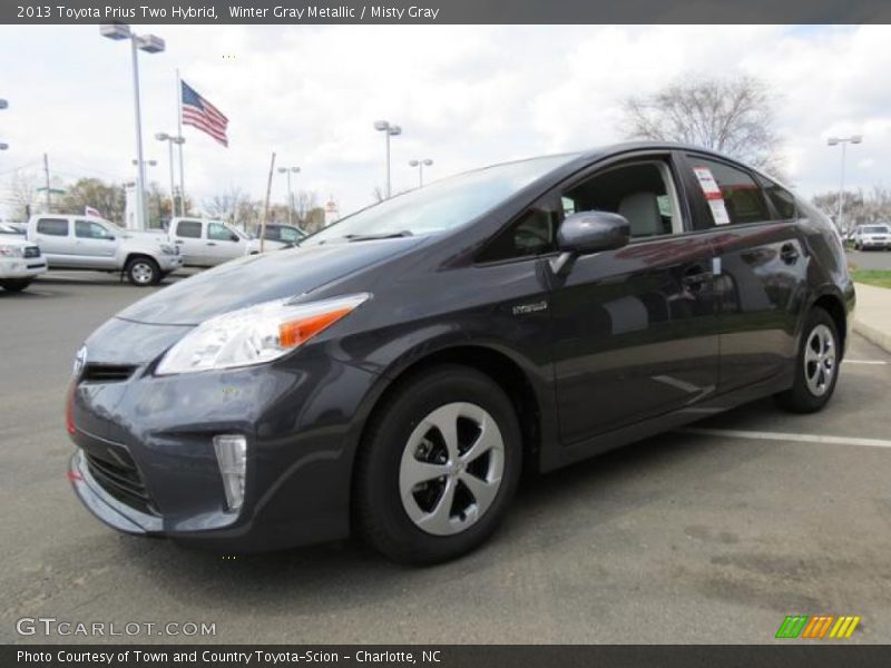 Winter Gray Metallic / Misty Gray 2013 Toyota Prius Two Hybrid