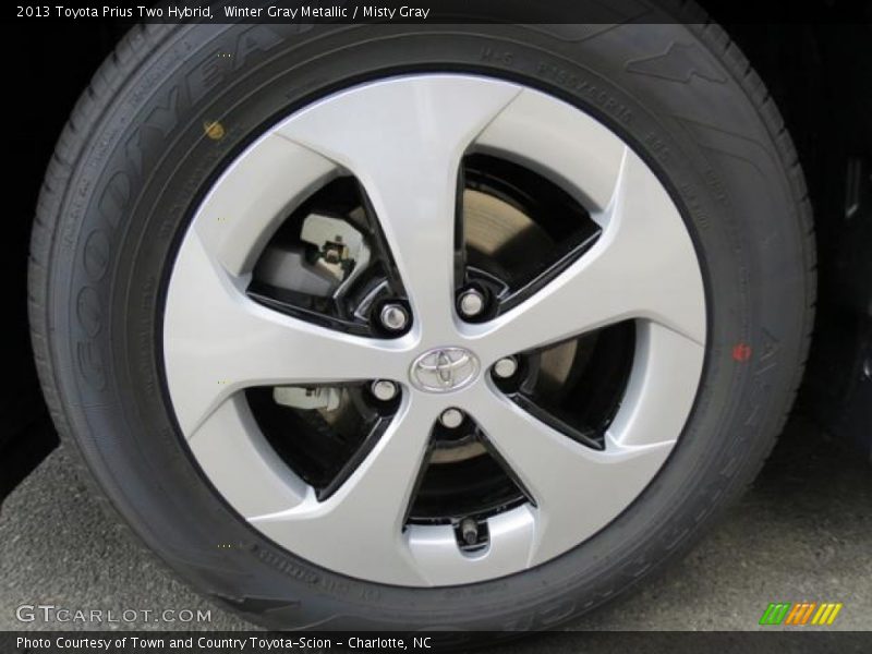 Winter Gray Metallic / Misty Gray 2013 Toyota Prius Two Hybrid