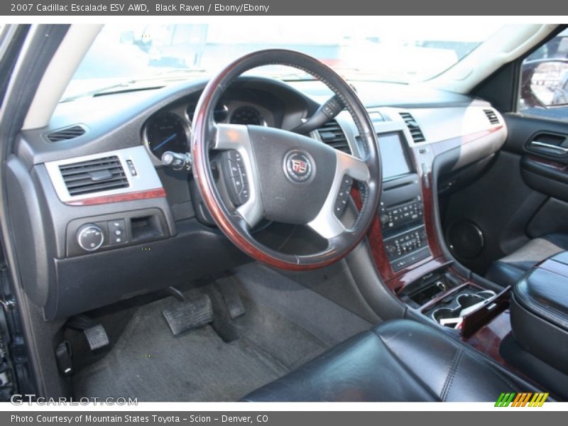 Black Raven / Ebony/Ebony 2007 Cadillac Escalade ESV AWD