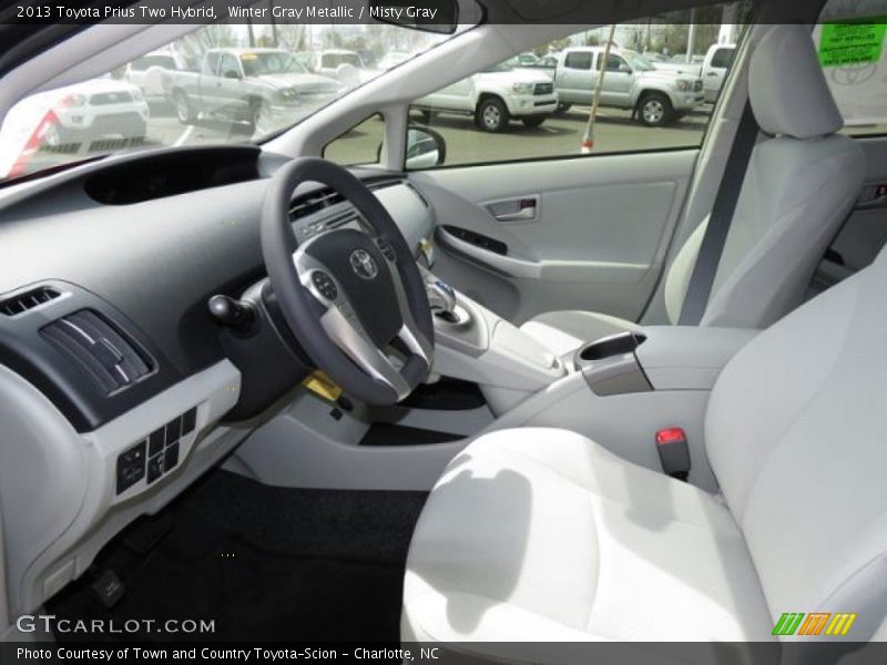 Winter Gray Metallic / Misty Gray 2013 Toyota Prius Two Hybrid