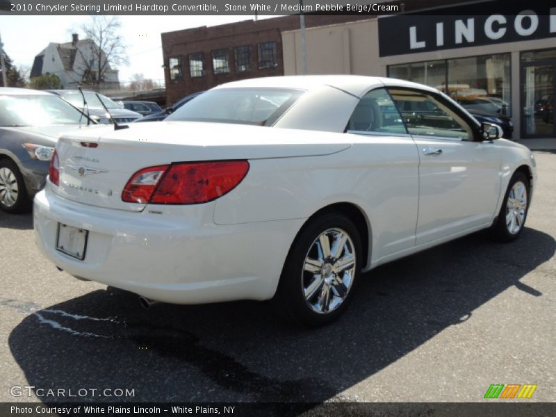 Stone White / Medium Pebble Beige/Cream 2010 Chrysler Sebring Limited Hardtop Convertible