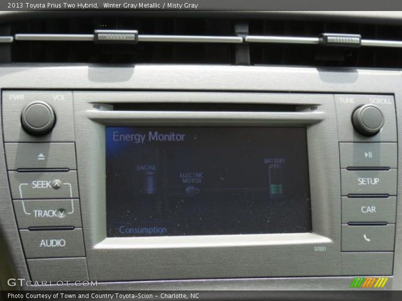 Winter Gray Metallic / Misty Gray 2013 Toyota Prius Two Hybrid