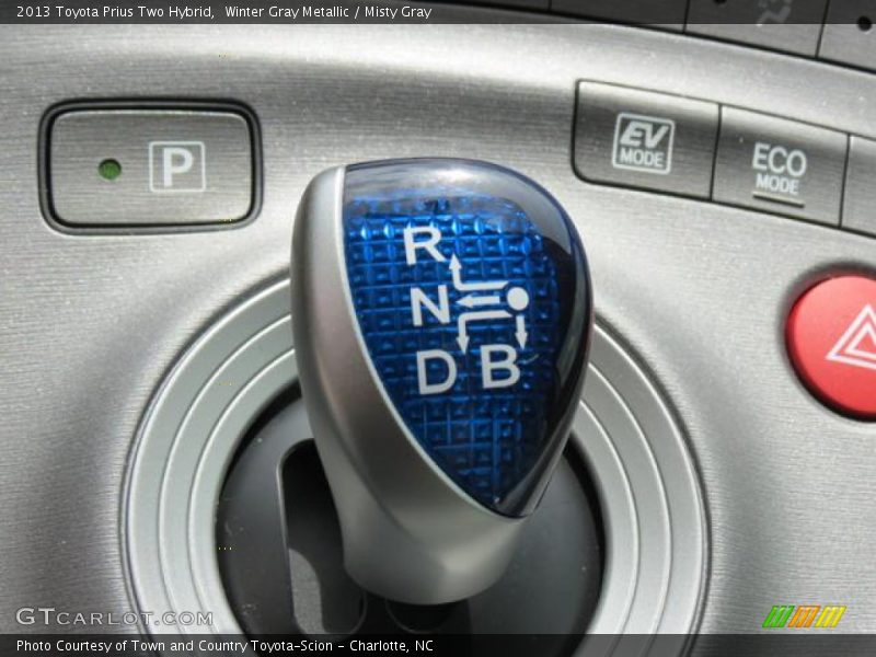 Winter Gray Metallic / Misty Gray 2013 Toyota Prius Two Hybrid
