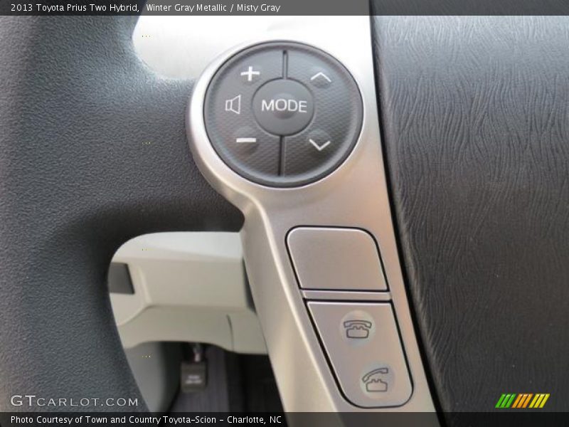 Winter Gray Metallic / Misty Gray 2013 Toyota Prius Two Hybrid