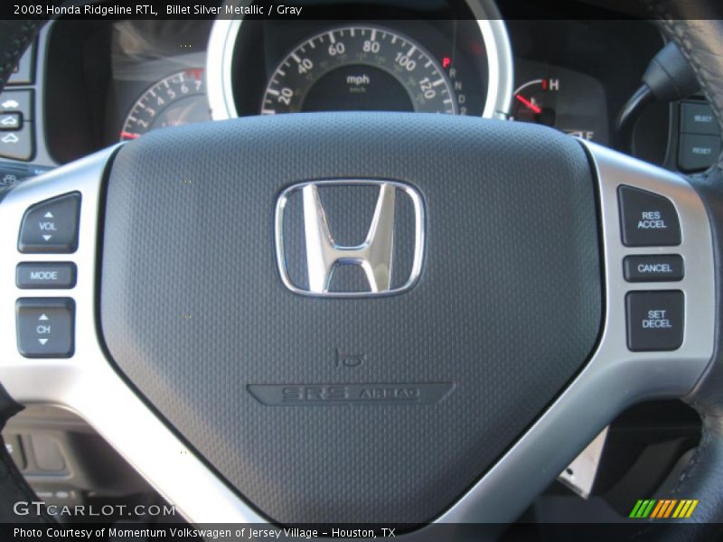 Billet Silver Metallic / Gray 2008 Honda Ridgeline RTL