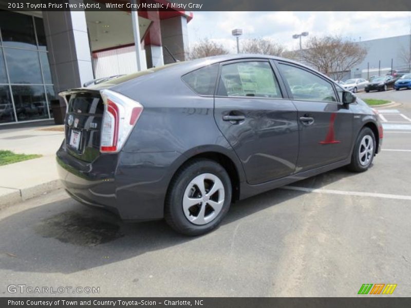 Winter Gray Metallic / Misty Gray 2013 Toyota Prius Two Hybrid