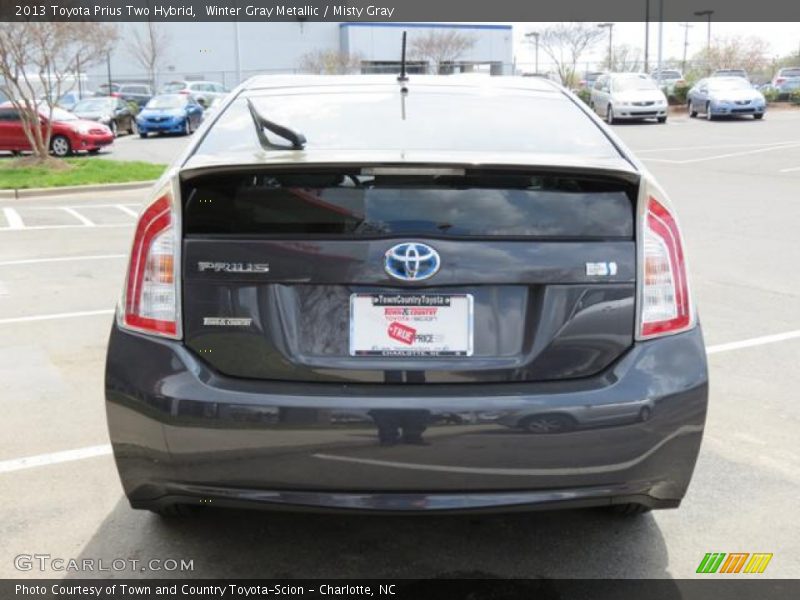 Winter Gray Metallic / Misty Gray 2013 Toyota Prius Two Hybrid