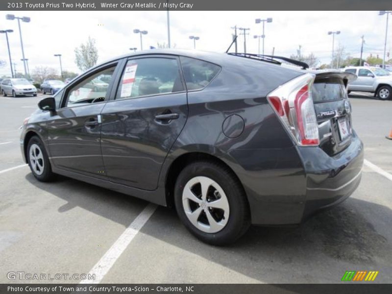 Winter Gray Metallic / Misty Gray 2013 Toyota Prius Two Hybrid