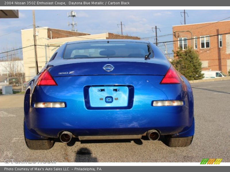 Daytona Blue Metallic / Carbon Black 2004 Nissan 350Z Enthusiast Coupe