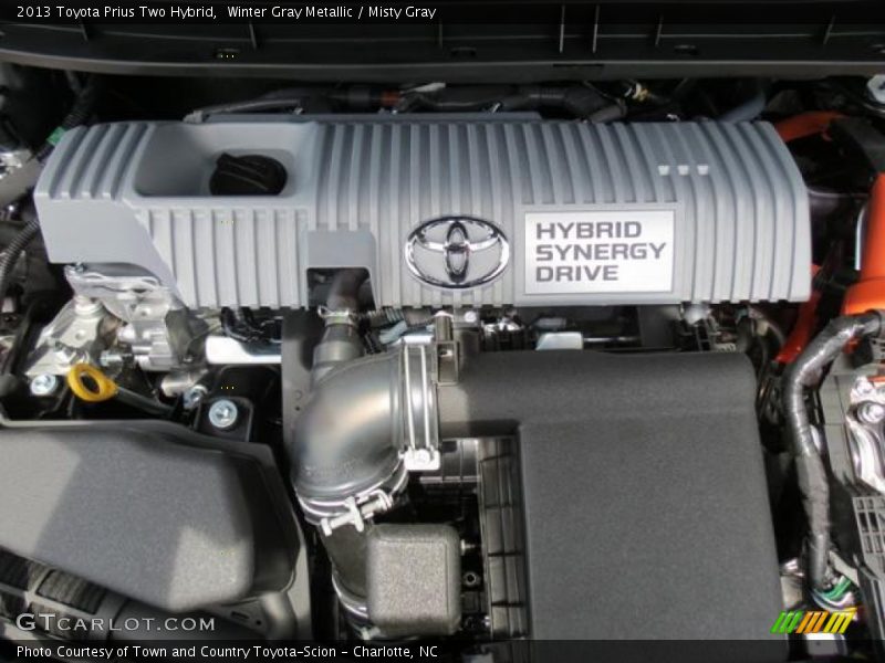Winter Gray Metallic / Misty Gray 2013 Toyota Prius Two Hybrid