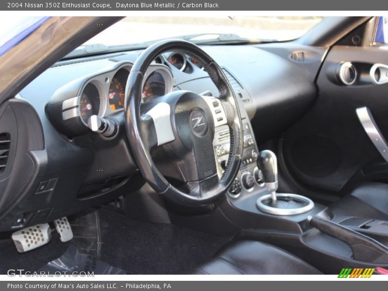 Daytona Blue Metallic / Carbon Black 2004 Nissan 350Z Enthusiast Coupe