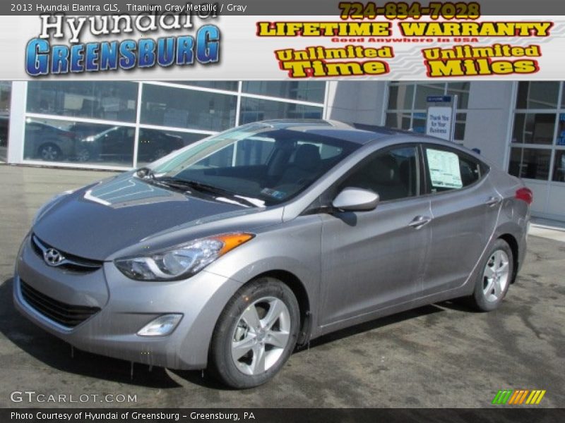 Titanium Gray Metallic / Gray 2013 Hyundai Elantra GLS