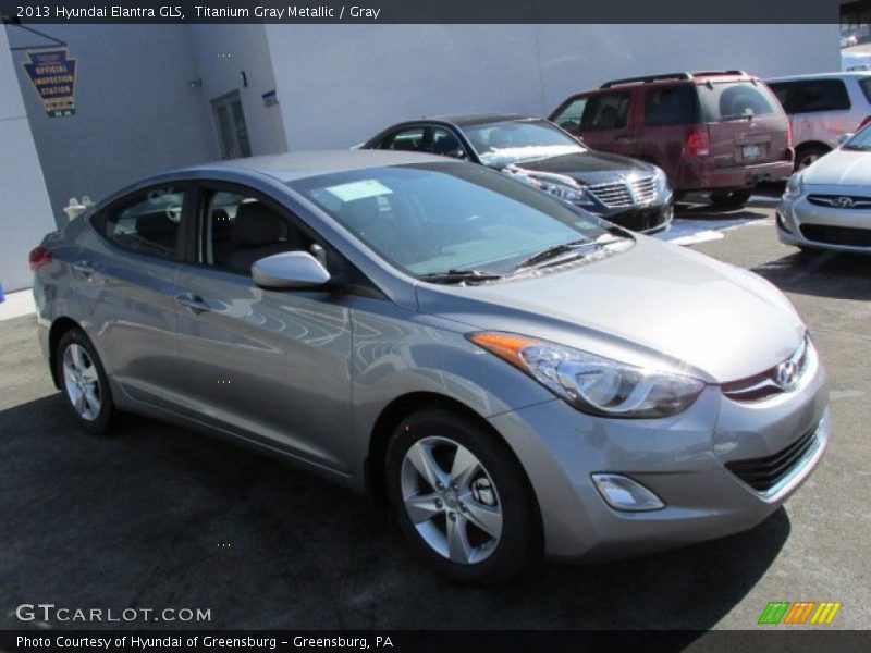 Titanium Gray Metallic / Gray 2013 Hyundai Elantra GLS