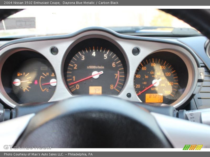 Daytona Blue Metallic / Carbon Black 2004 Nissan 350Z Enthusiast Coupe