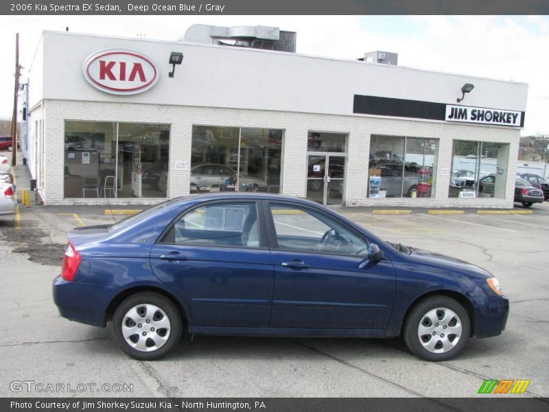 Deep Ocean Blue / Gray 2006 Kia Spectra EX Sedan