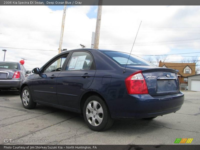 Deep Ocean Blue / Gray 2006 Kia Spectra EX Sedan