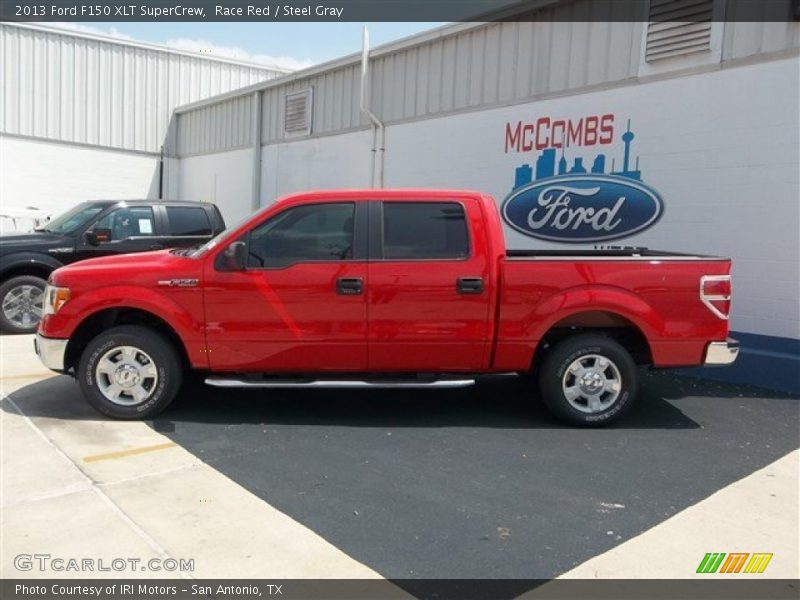 Race Red / Steel Gray 2013 Ford F150 XLT SuperCrew