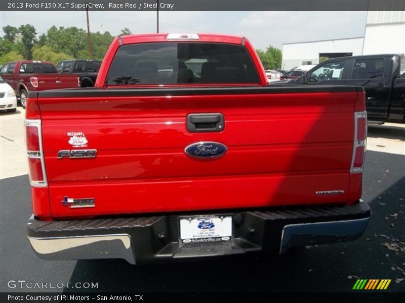 Race Red / Steel Gray 2013 Ford F150 XLT SuperCrew