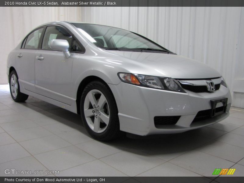 Alabaster Silver Metallic / Black 2010 Honda Civic LX-S Sedan