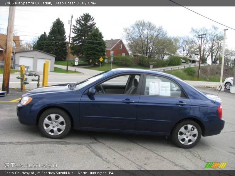 Deep Ocean Blue / Gray 2006 Kia Spectra EX Sedan
