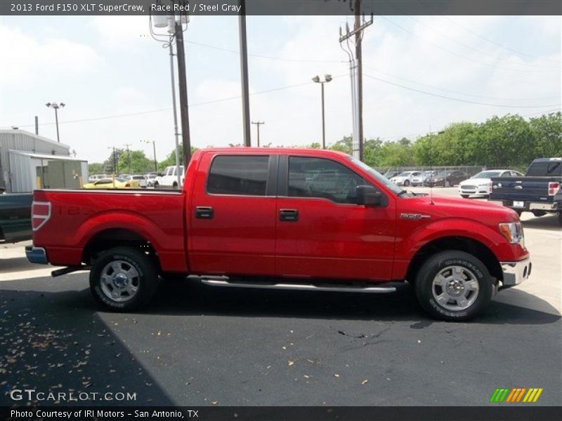 Race Red / Steel Gray 2013 Ford F150 XLT SuperCrew