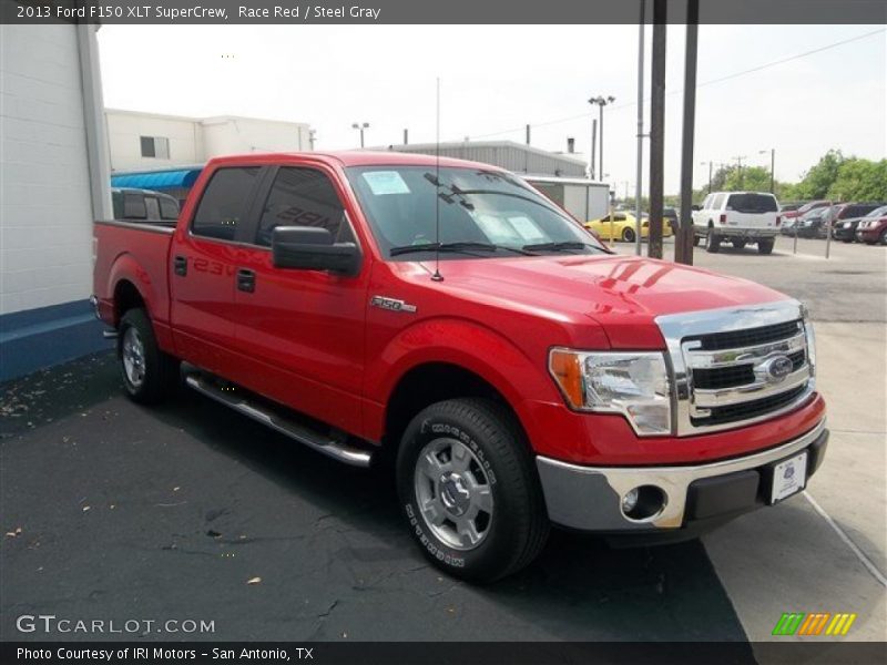Race Red / Steel Gray 2013 Ford F150 XLT SuperCrew