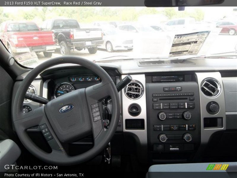 Race Red / Steel Gray 2013 Ford F150 XLT SuperCrew
