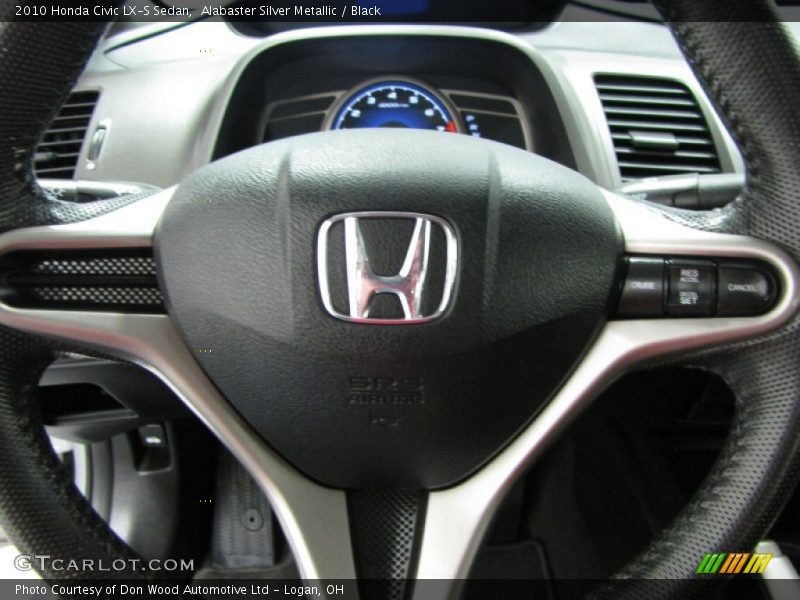 Alabaster Silver Metallic / Black 2010 Honda Civic LX-S Sedan