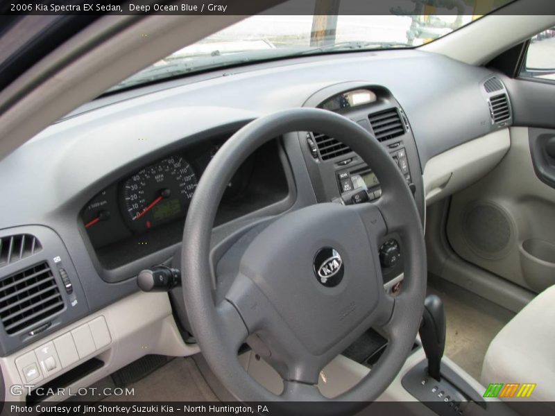 Deep Ocean Blue / Gray 2006 Kia Spectra EX Sedan