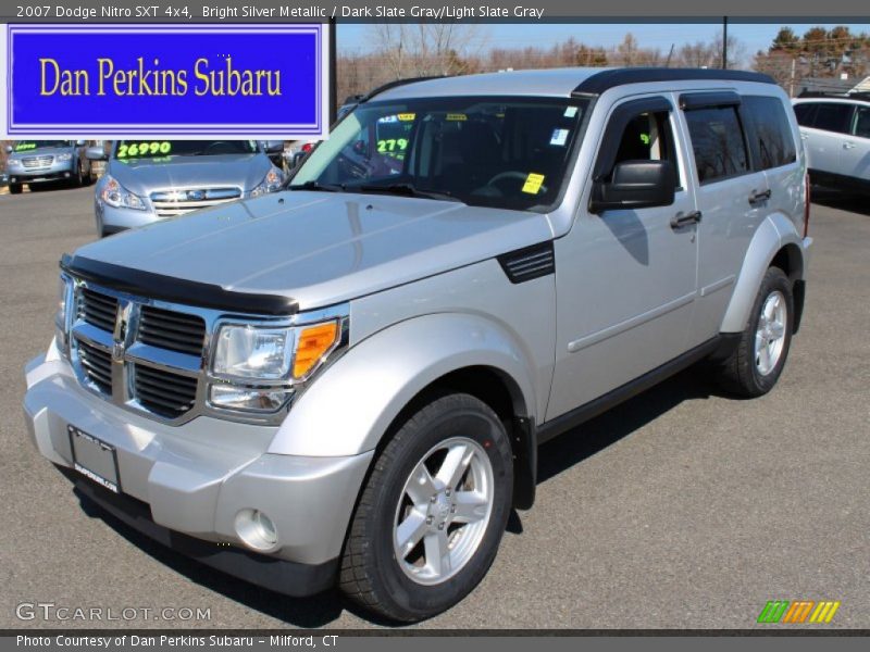 Bright Silver Metallic / Dark Slate Gray/Light Slate Gray 2007 Dodge Nitro SXT 4x4