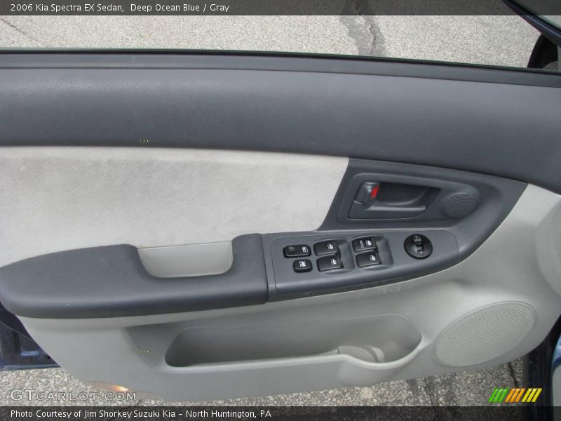 Deep Ocean Blue / Gray 2006 Kia Spectra EX Sedan