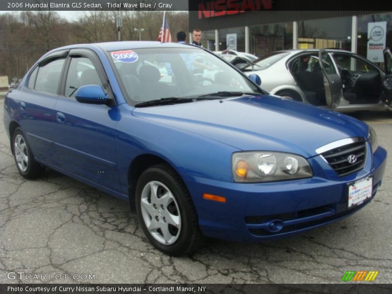 Tidal Wave Blue / Gray 2006 Hyundai Elantra GLS Sedan