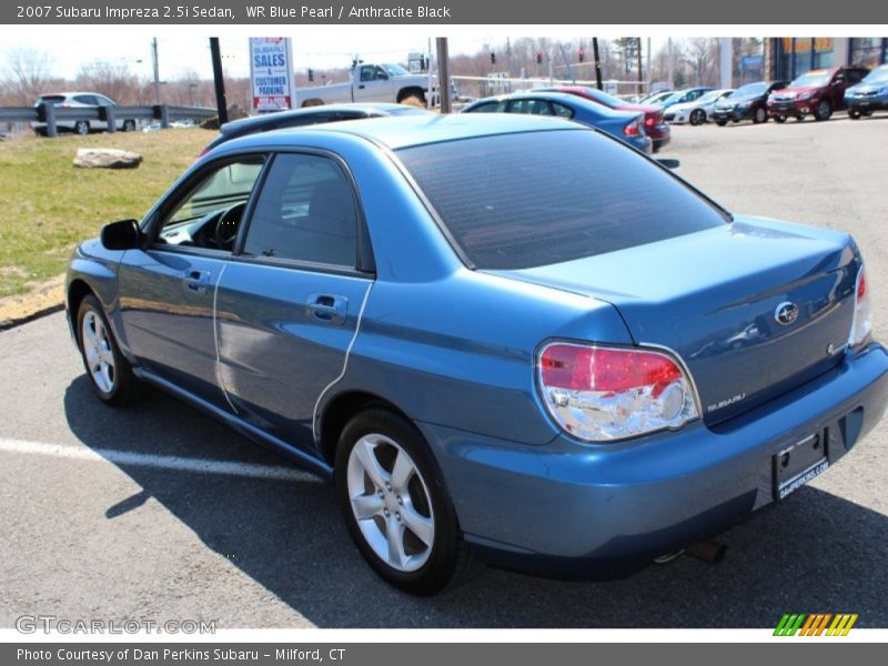 WR Blue Pearl / Anthracite Black 2007 Subaru Impreza 2.5i Sedan