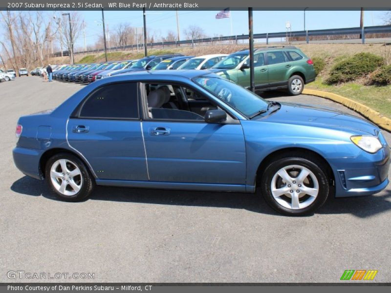 WR Blue Pearl / Anthracite Black 2007 Subaru Impreza 2.5i Sedan