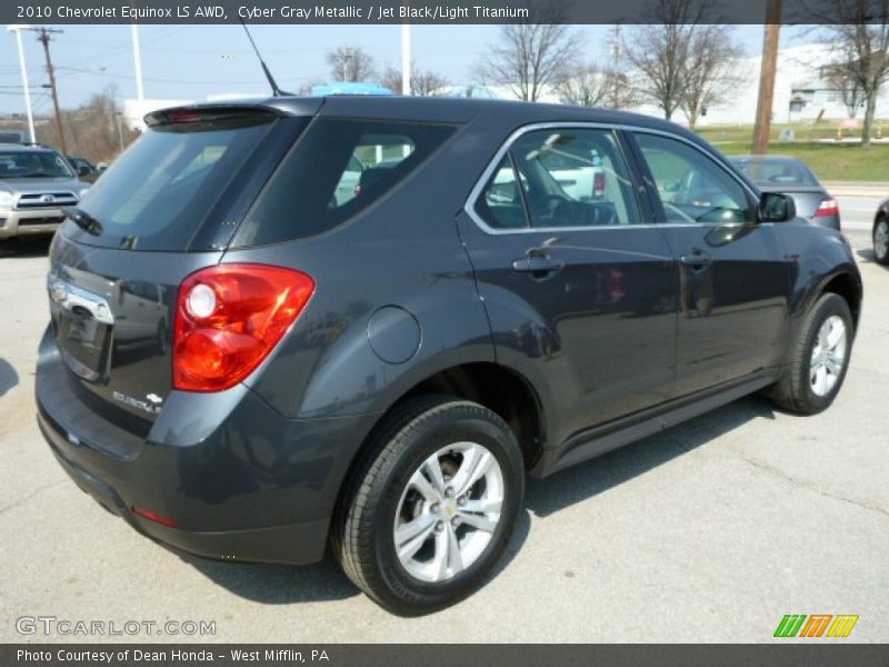 Cyber Gray Metallic / Jet Black/Light Titanium 2010 Chevrolet Equinox LS AWD