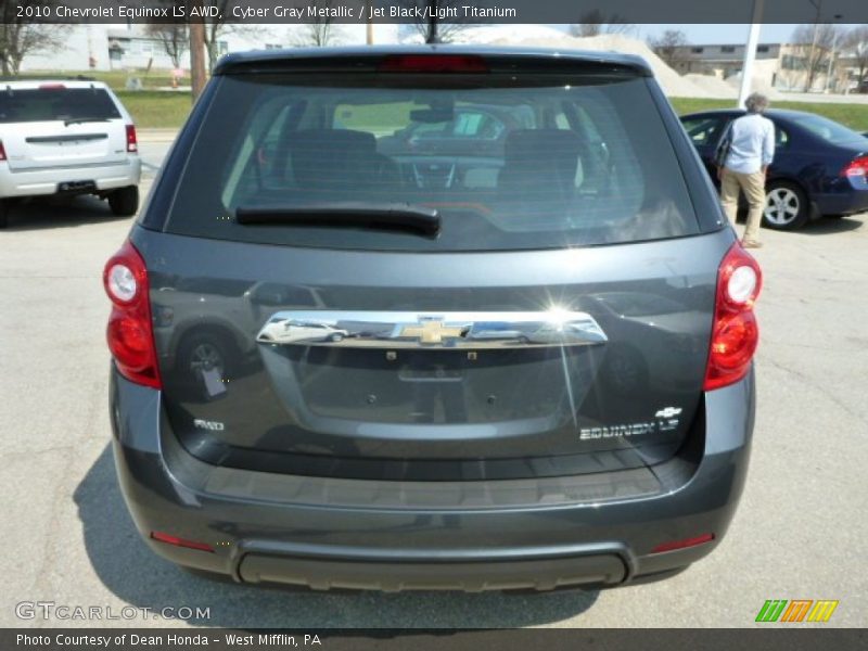 Cyber Gray Metallic / Jet Black/Light Titanium 2010 Chevrolet Equinox LS AWD