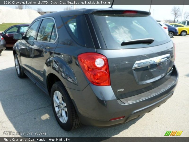 Cyber Gray Metallic / Jet Black/Light Titanium 2010 Chevrolet Equinox LS AWD