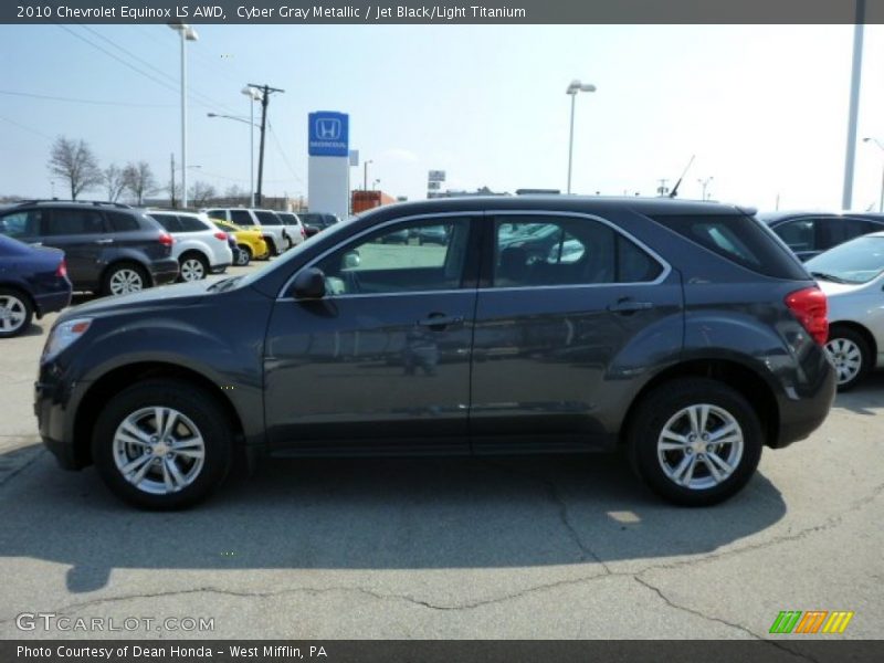 Cyber Gray Metallic / Jet Black/Light Titanium 2010 Chevrolet Equinox LS AWD