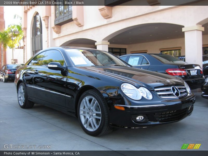 Black / Black 2009 Mercedes-Benz CLK 350 Coupe