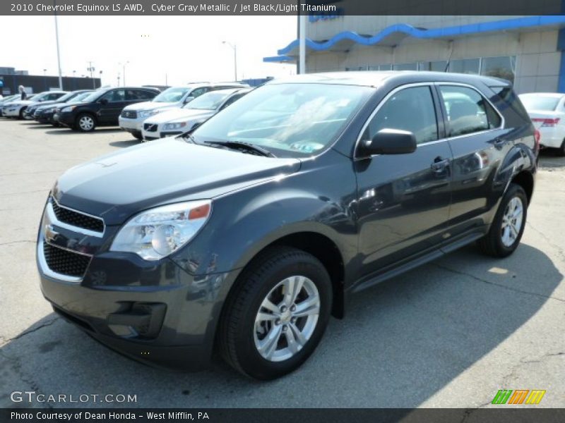 Cyber Gray Metallic / Jet Black/Light Titanium 2010 Chevrolet Equinox LS AWD