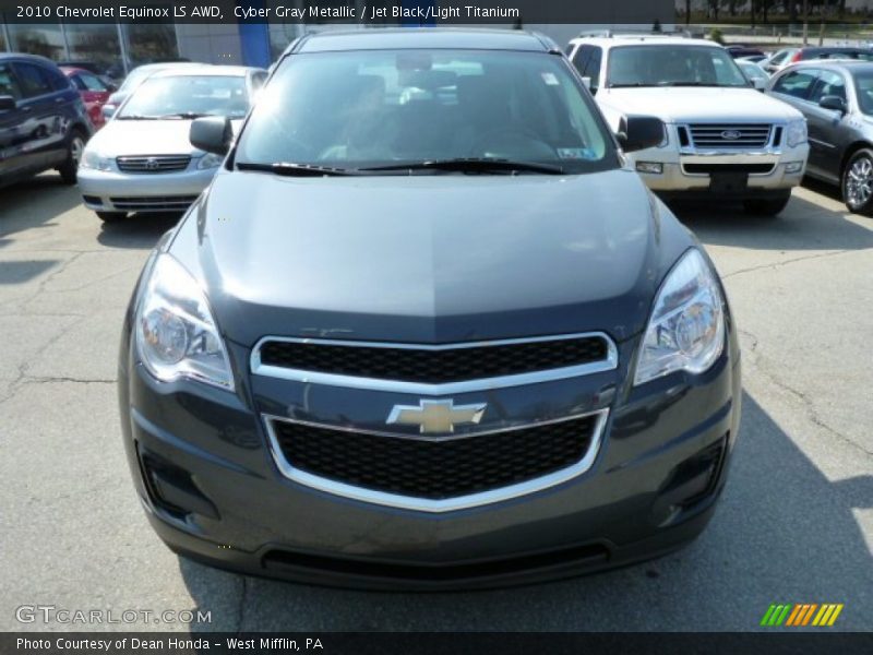 Cyber Gray Metallic / Jet Black/Light Titanium 2010 Chevrolet Equinox LS AWD