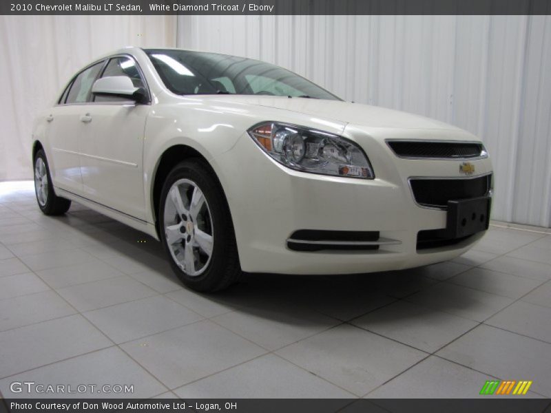 White Diamond Tricoat / Ebony 2010 Chevrolet Malibu LT Sedan