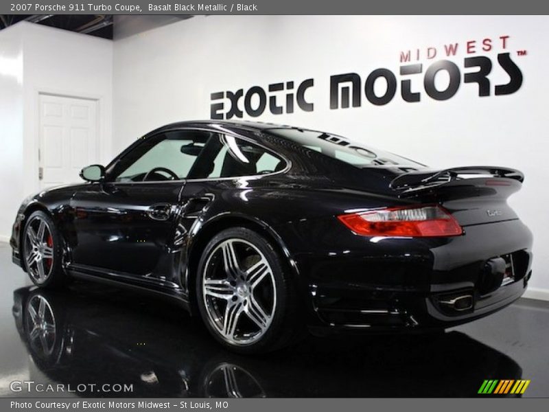 Basalt Black Metallic / Black 2007 Porsche 911 Turbo Coupe