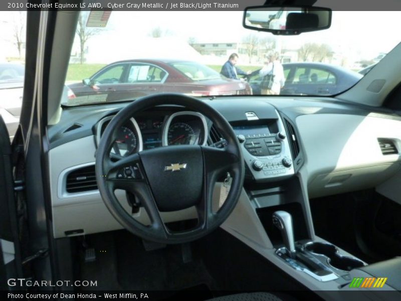 Cyber Gray Metallic / Jet Black/Light Titanium 2010 Chevrolet Equinox LS AWD